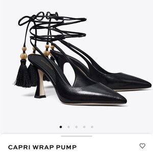 Tori Burch Capri Wrap Pump